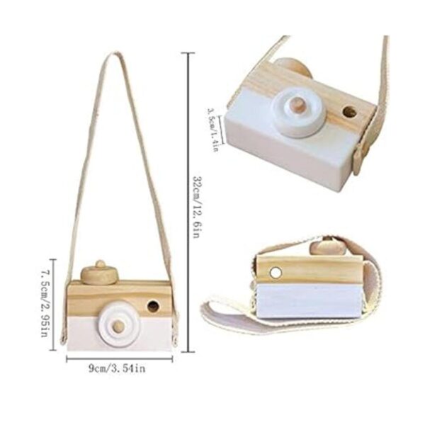 Juguete de madera para bebés mini cámara lindo juguete_3