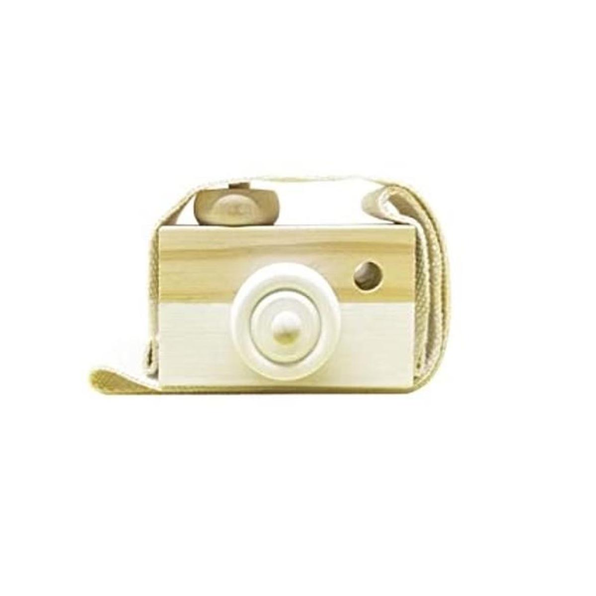 Juguete de madera para bebés mini cámara lindo juguete