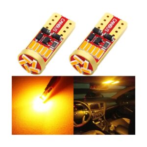 Phinlion Bombilla LED de 194 LED de color amarillo ámbar_1