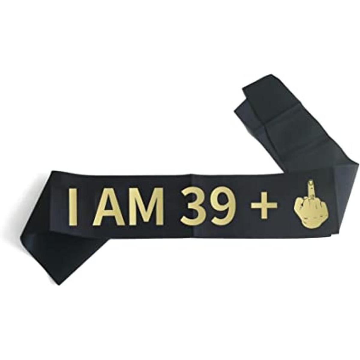 Banda de dedo medio I AM 39 Plus banda de 40 cumpleaños