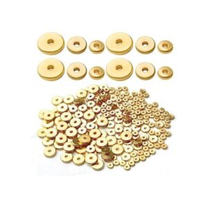 200 unidades de 0.157 in0.236 in0.315 in oro plano