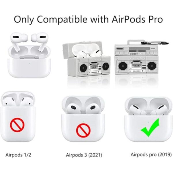 Suublg Funda protectora para Airpods Pro de dibujos_2