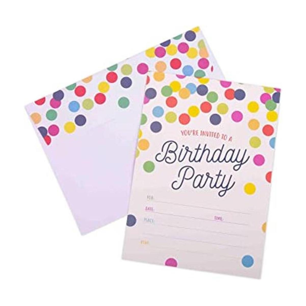 Invitaciones para fiesta de cumpleaños 20 tarjetas con
