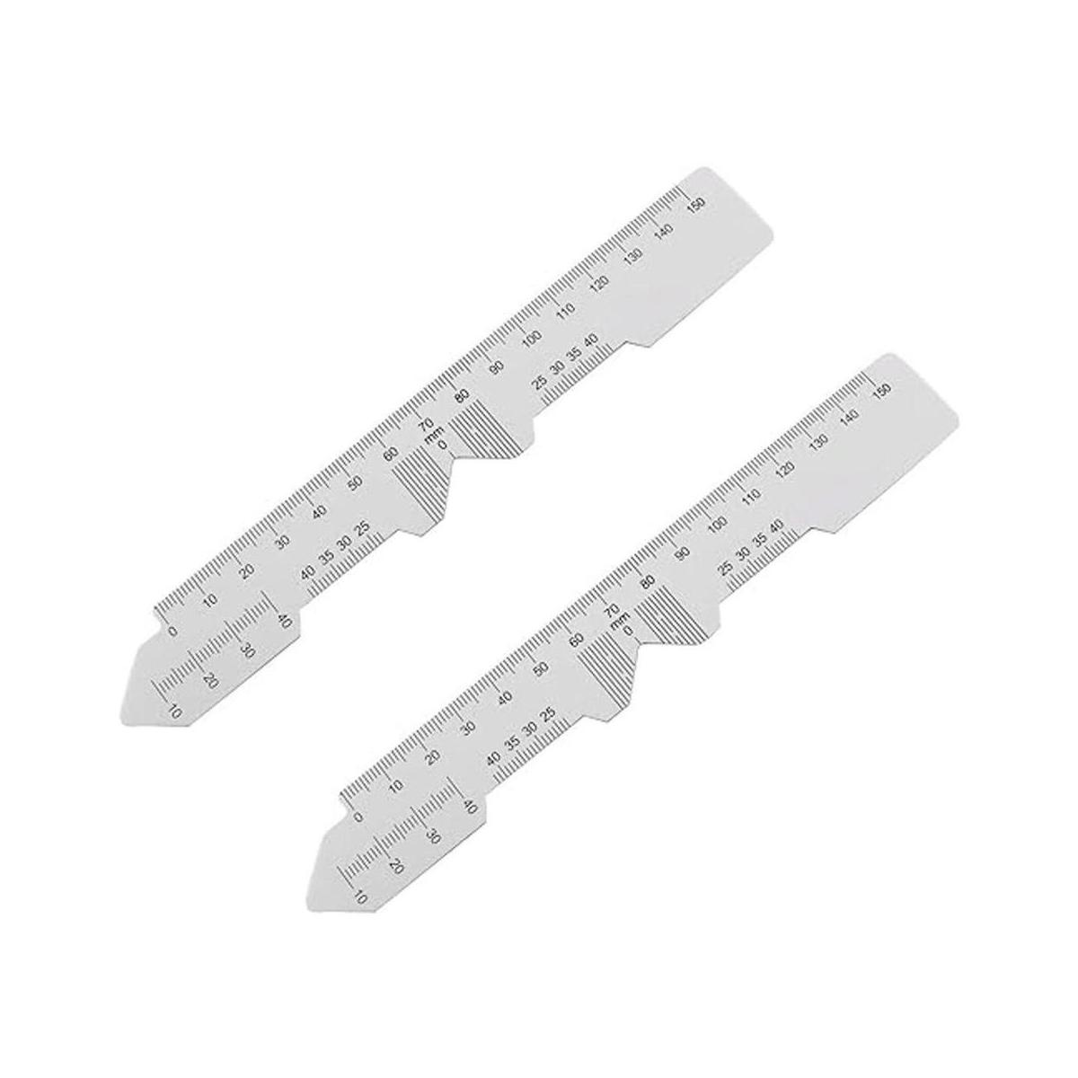JCBIZ 2pcs gafas pupila distancia regla 5.906 in ojo