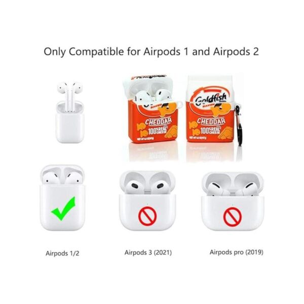 Suublg Funda de carga de silicona para Airpods con diseño_2