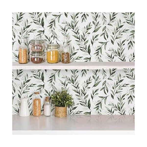 Erfoni Papel tapiz floral para despegar y pegar papel de