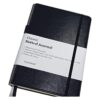 Dotted Grid Meeting Notebook A5 Leather Bound Black Note_1