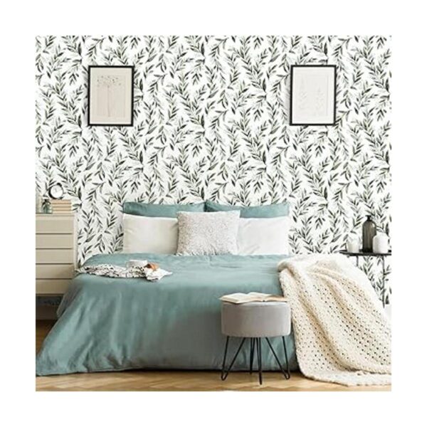 Erfoni Papel tapiz floral para despegar y pegar papel de