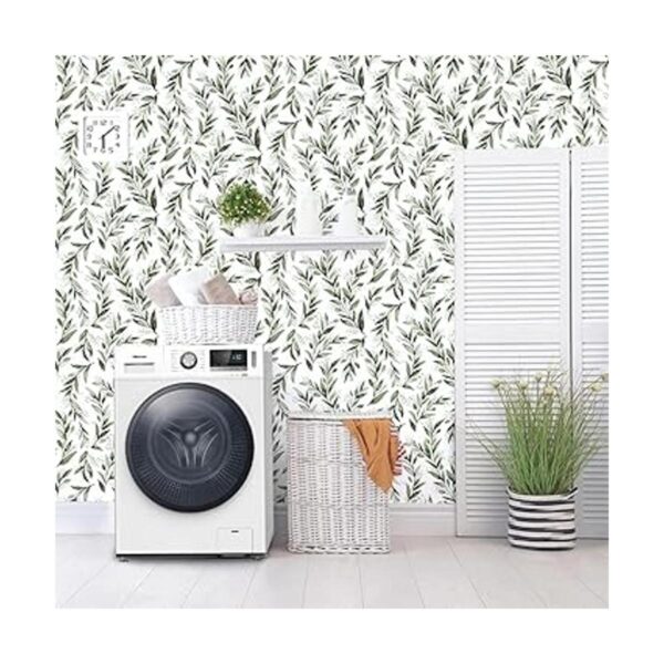 Erfoni Papel tapiz floral para despegar y pegar papel de