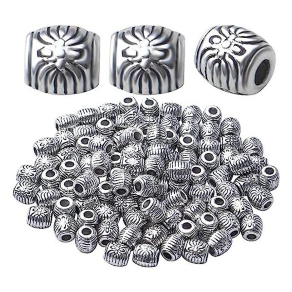 100pcs Antiguo Barril Espaciador Perlas Aleación