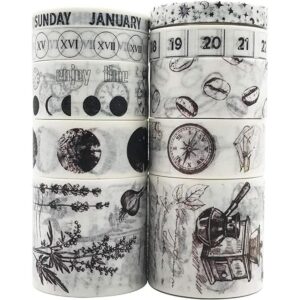 EnYan Juego de 10 rollos de cintas decorativas japonesas_1
