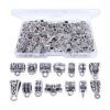 Jdesun Cuentas espaciadoras de 3.53 oz 14 estilos plata
