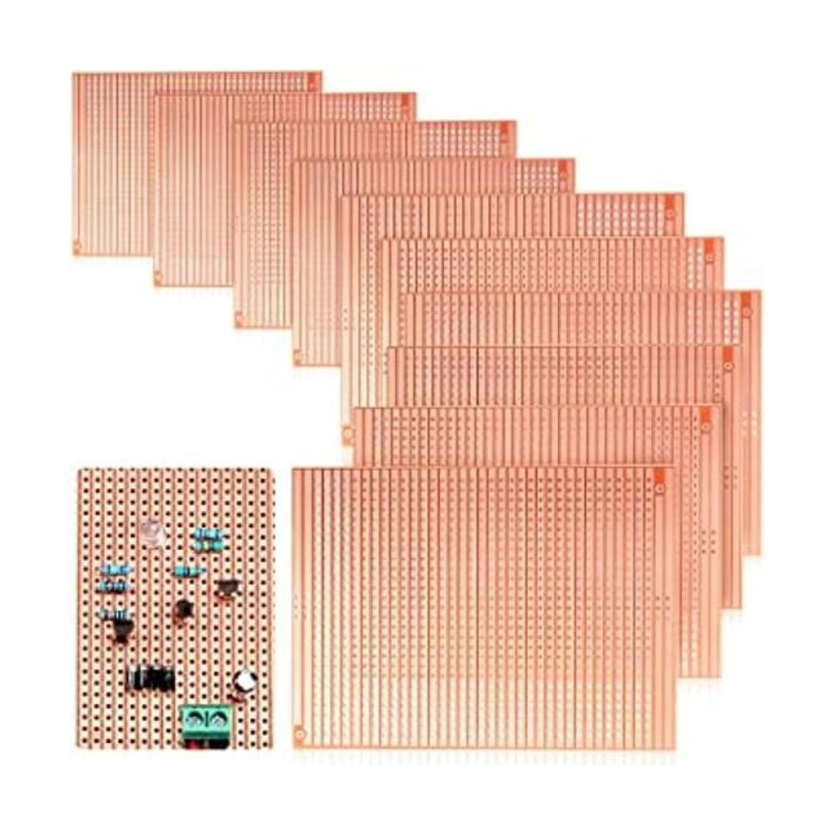 10 piezas de tablero de tira de cobre de 2.874 in x 3.937