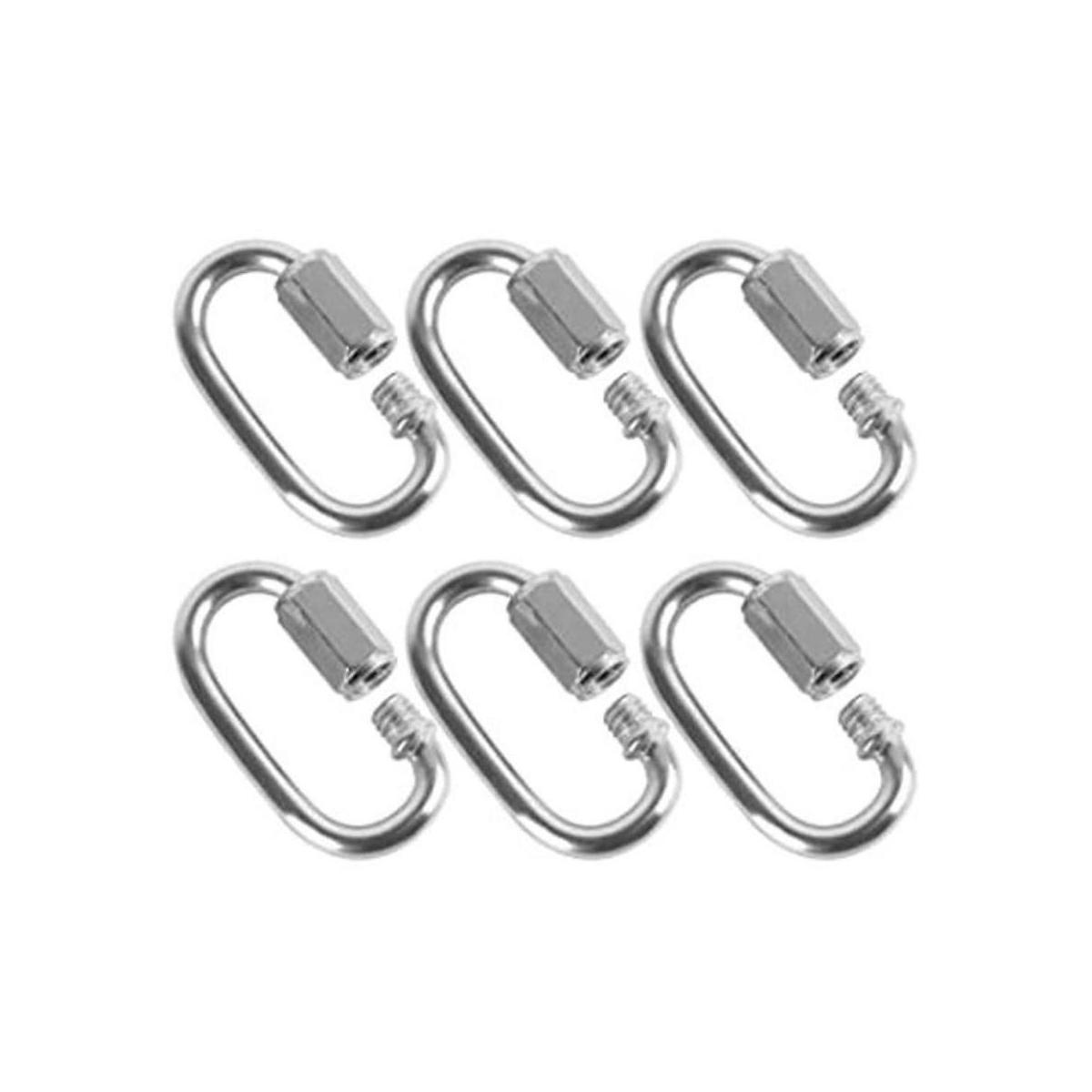 KINJOEK Juego de 6 conectores de cadena de acero