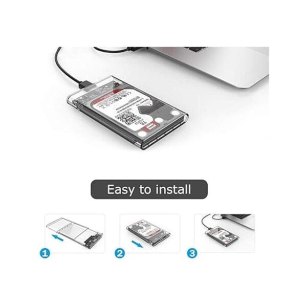 Reletech Caja de disco duro externo de 2.5 pulgadas SATA_4