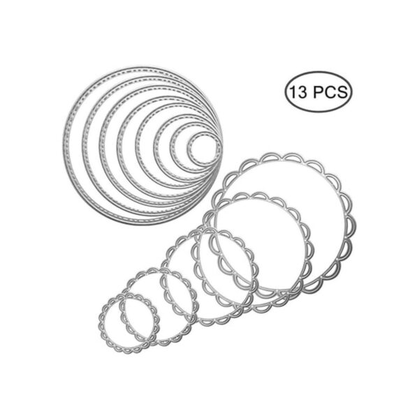 2 paquetes de moldes de plantillas de metal para troqueles