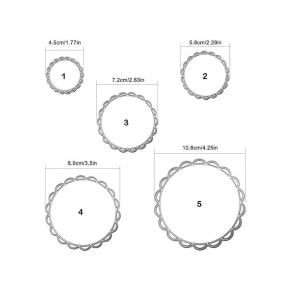 2 paquetes de moldes de plantillas de metal para troqueles