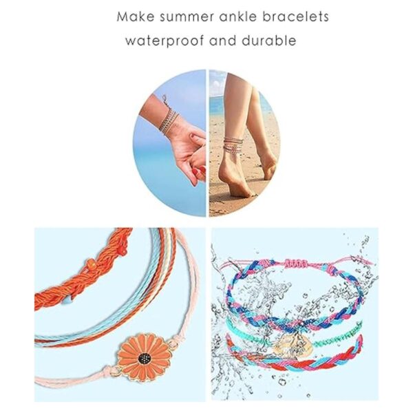 Cuerdas enceradas de color brillante para macramé