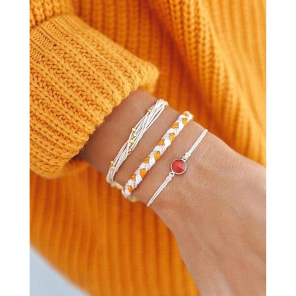 Cuerdas enceradas de color brillante para macramé