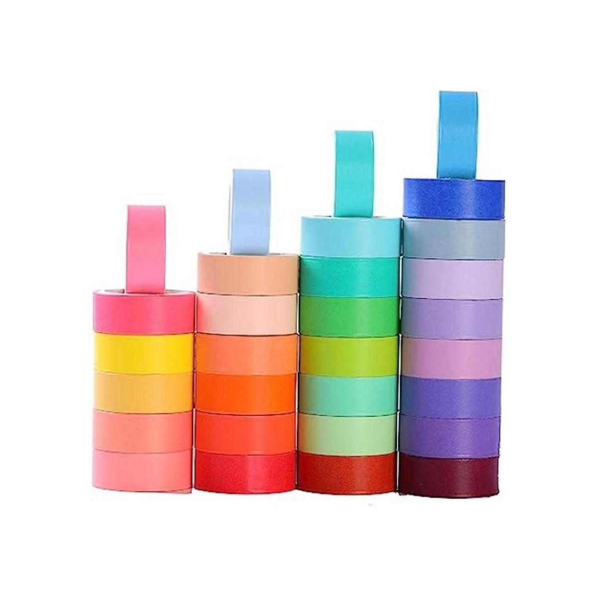 Juego de 30 rollos de cinta adhesiva Washi 0.591 in de