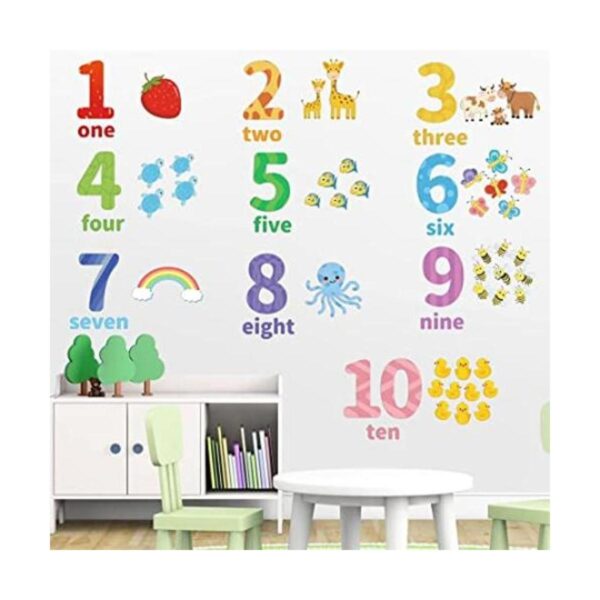 Calcomanías de pared de números grandes calcomanías de
