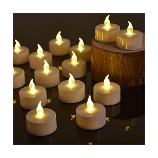 Vickiss Velas de té con pilas juego de 24 luces LED sin_1