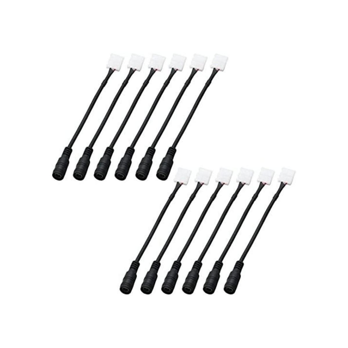 antrader 3528 5050 conector tira de luz LED de 2 pines a