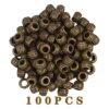 100 cuentas espaciadoras redondas de bronce antiguo