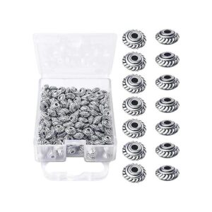 200 cuentas espaciadoras de plata antiguas espaciadoras