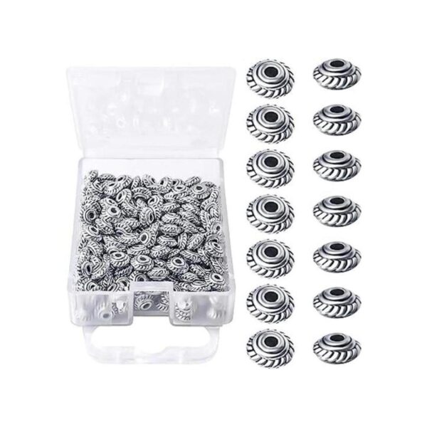 200 cuentas espaciadoras de plata antiguas espaciadoras