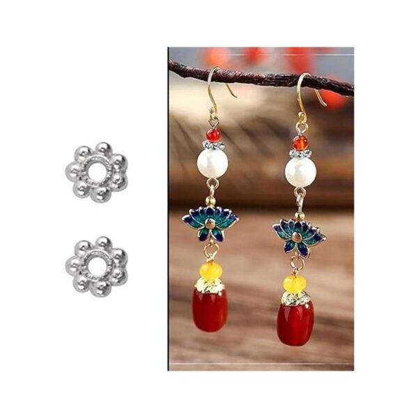 BronaGrand 500pcs Metal Daisy Spacer Beads 0.157 in para_5