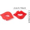 Honbay 100 piezas DIY Sexy Rojo Lip Accesorios Acrílico
