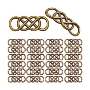 Hmjpng 50 dijes de aleación con símbolo de infinito doble