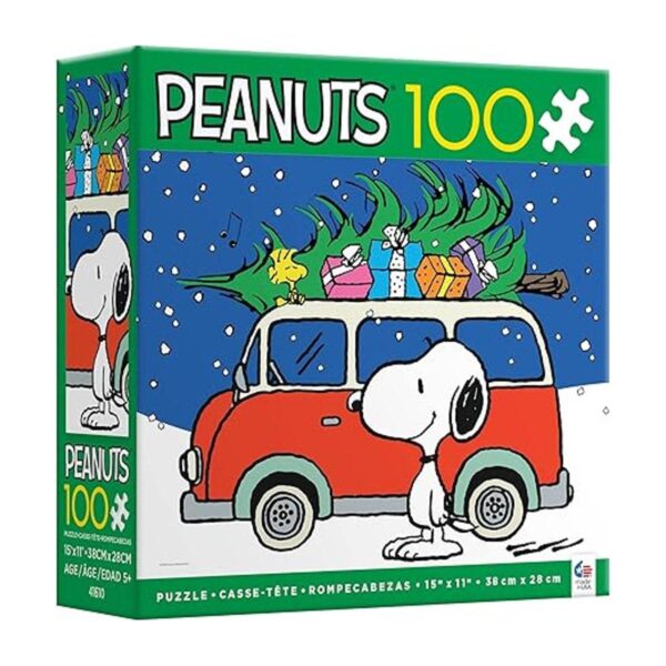 Ceaco Rompecabezas de 100 piezas de Peanuts paz y regalos_3