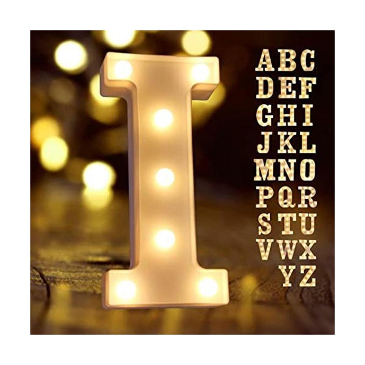 Laerjin Letras de marquesina con luces número de luz LED