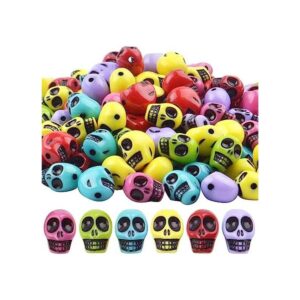200 cuentas de acrílico con forma de calavera para hacer