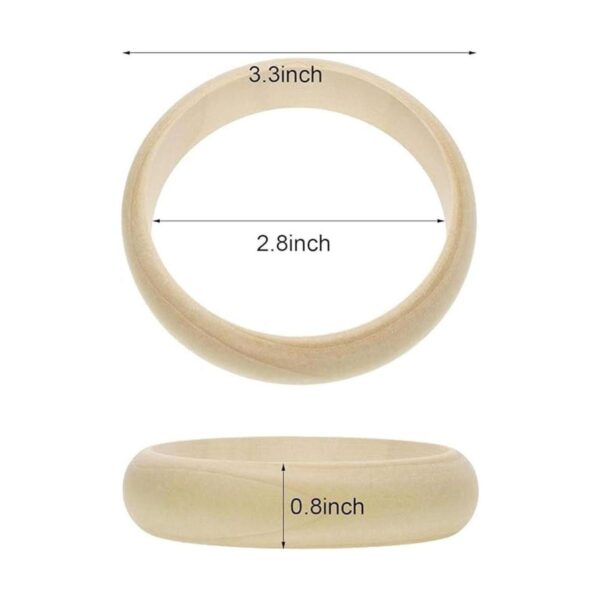 Penta Angel Pulsera de madera 4pcs 3.1 in sin terminar_2