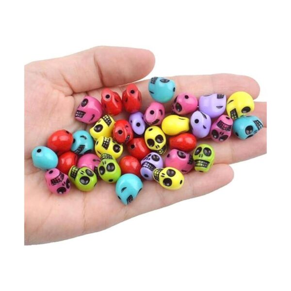 200 cuentas de acrílico con forma de calavera para hacer