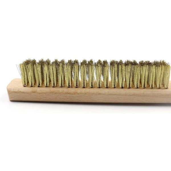MAXMAN Cepillo de alambre de latón mango de madera_4