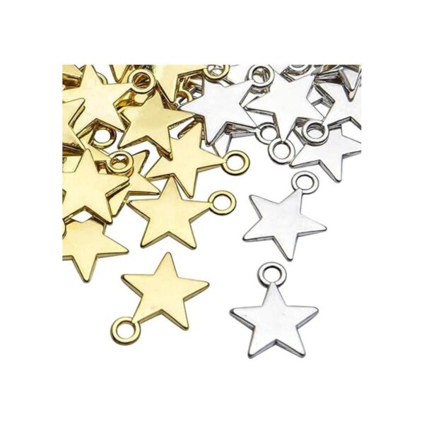 100 colgantes con forma de estrella 0.512 x 0.394 in con