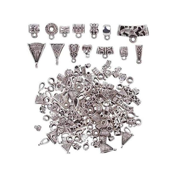3.53 oz 110 130 piezas mixtos conectores de plata
