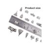 3.53 oz 110 130 piezas mixtos conectores de plata