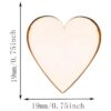 100 piezas de mini mesa de madera rústica con corazón de