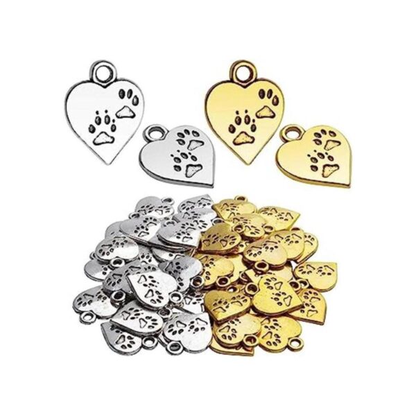 50pcs 0.669 in aleación corazón forma encanto amor