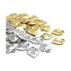 50pcs 0.669 in aleación corazón forma encanto amor