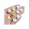 50pcs 0.669 in aleación corazón forma encanto amor