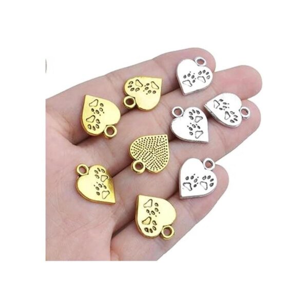 50pcs 0.669 in aleación corazón forma encanto amor