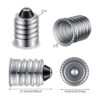 15 adaptadores de Navidad E14 a E12 adaptadores