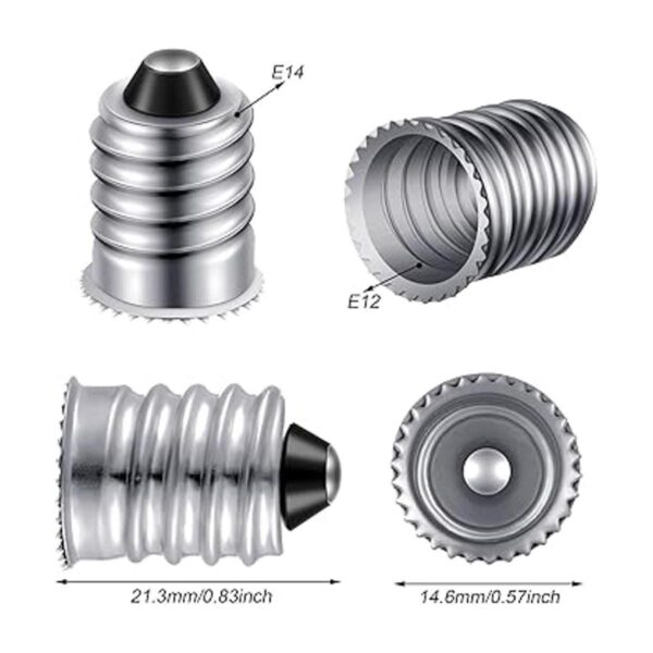 15 adaptadores de Navidad E14 a E12 adaptadores