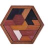 LMC Products Rompecabezas de madera hexagonal para niños_1